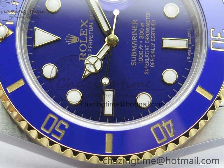 0401 Submariner 116613LB Wrapped SS YG VRF 1:1 Best Edition Blue Dial A Fashionable 3533